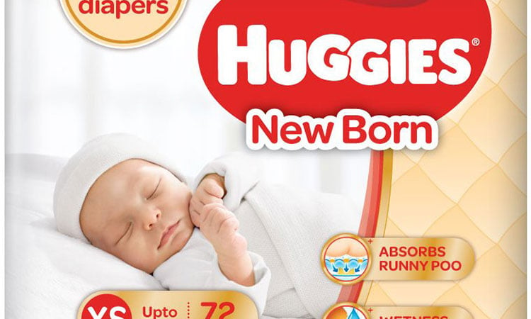 Huggies New Born (Taped Diapers)