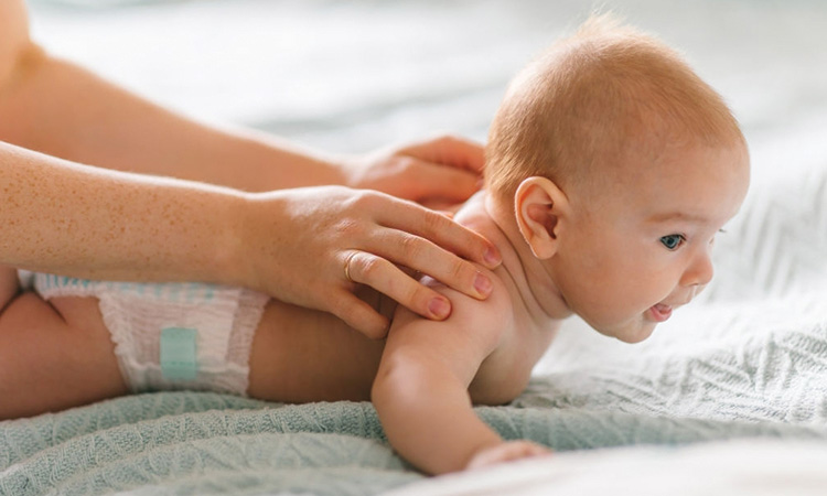 The ideal age to start massaging a baby