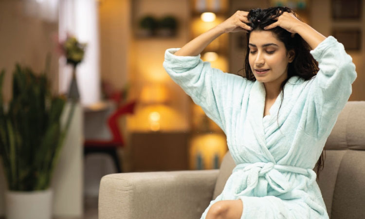 Oil massage can be effective for hair fall after delivery