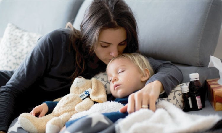 Make them rest - to reduce fever in toddler