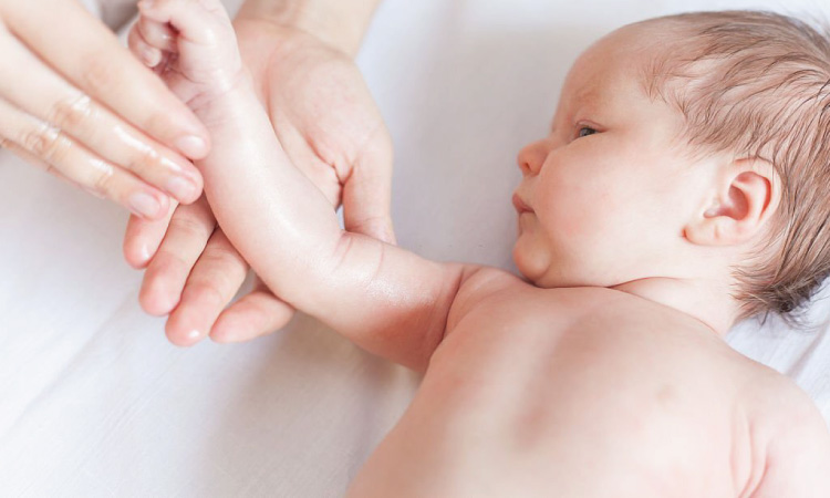 Ghee massage for babies helps in better blood circulation