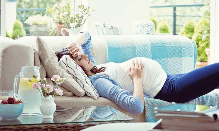 Common reasons for third-trimester fatigue