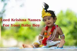 Lord Krishna Names For Your Baby Boy